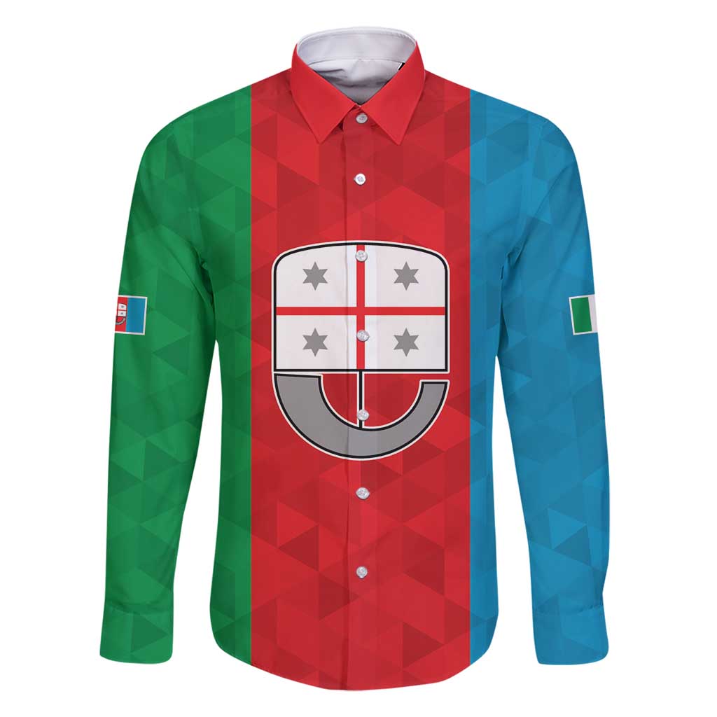 Personalized Italy Liguria Family Matching Off Shoulder Short Dress and Hawaiian Shirt Inspiration Flags Style