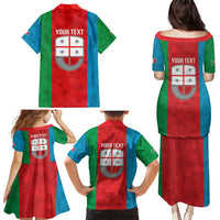 Personalized Italy Liguria Family Matching Puletasi and Hawaiian Shirt Inspiration Flags Style