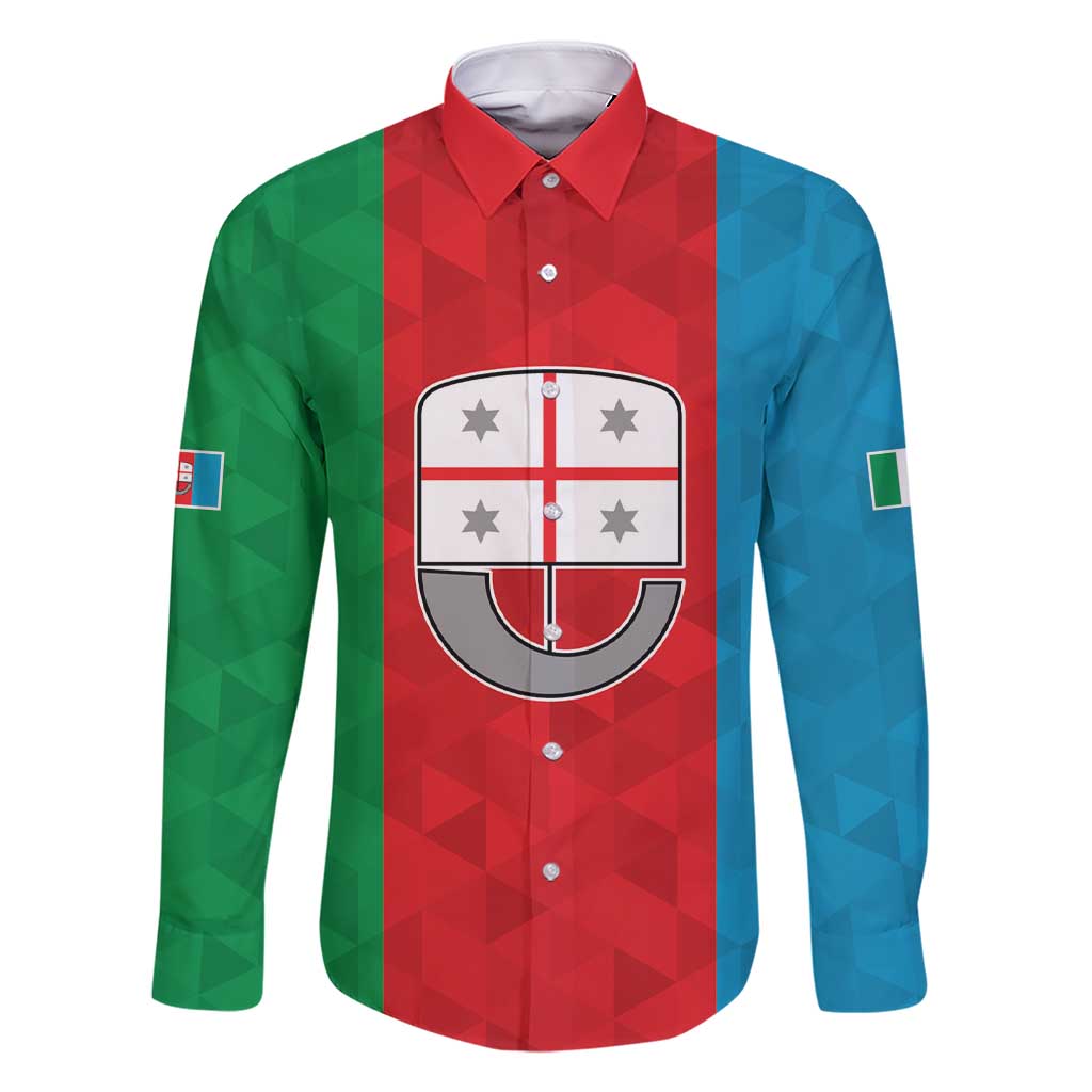 Personalized Italy Liguria Family Matching Short Sleeve Bodycon Dress and Hawaiian Shirt Inspiration Flags Style