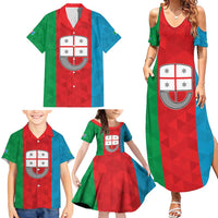 Personalized Italy Liguria Family Matching Summer Maxi Dress and Hawaiian Shirt Inspiration Flags Style