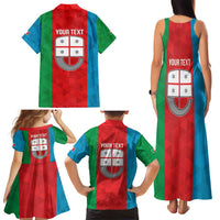 Personalized Italy Liguria Family Matching Tank Maxi Dress and Hawaiian Shirt Inspiration Flags Style