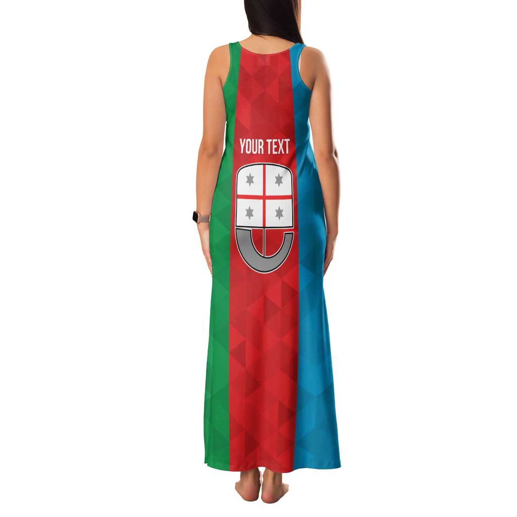 Personalized Italy Liguria Family Matching Tank Maxi Dress and Hawaiian Shirt Inspiration Flags Style