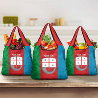 Personalized Italy Liguria Grocery Bag Inspiration Flags Style