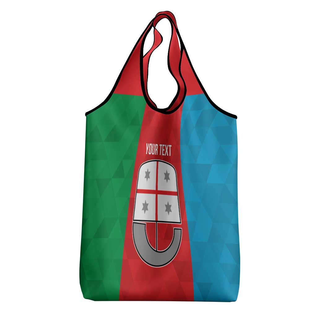 Personalized Italy Liguria Grocery Bag Inspiration Flags Style