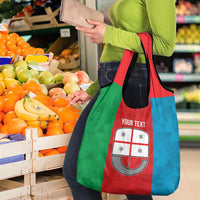 Personalized Italy Liguria Grocery Bag Inspiration Flags Style