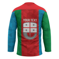 Personalized Italy Liguria Hockey Jersey Inspiration Flags Style - Wonder Print Shop