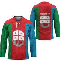 Personalized Italy Liguria Hockey Jersey Inspiration Flags Style - Wonder Print Shop