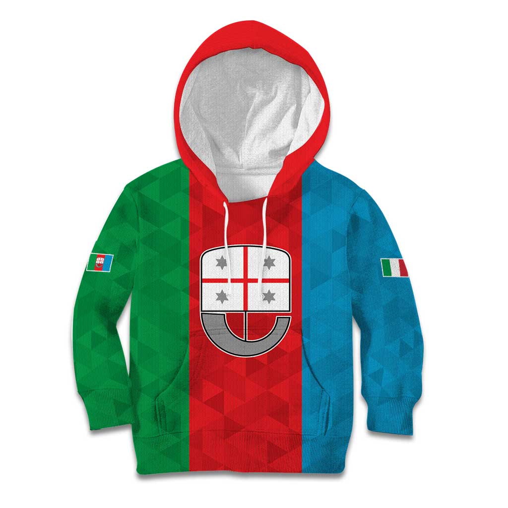 Personalized Italy Liguria Kid Hoodie Inspiration Flags Style