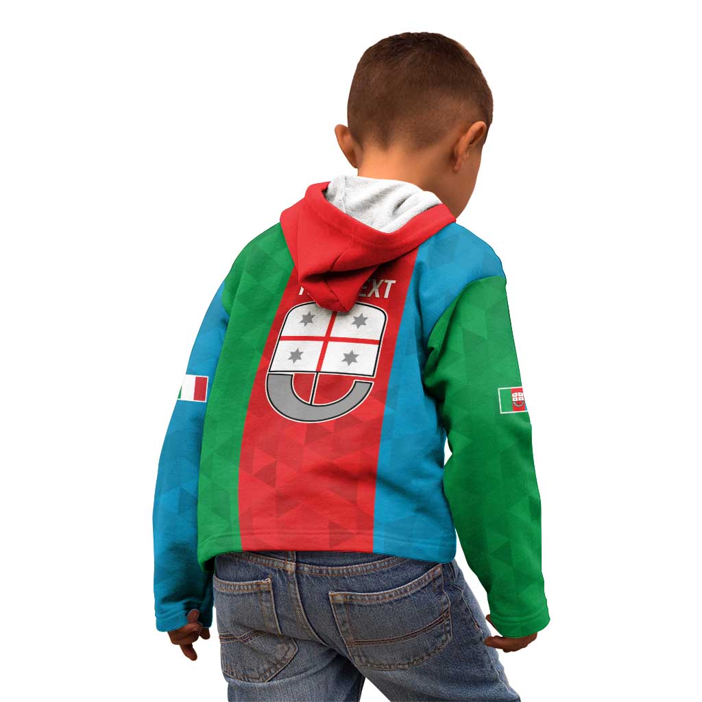 Personalized Italy Liguria Kid Hoodie Inspiration Flags Style
