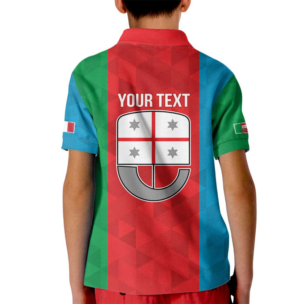 Personalized Italy Liguria Kid Polo Shirt Inspiration Flags Style