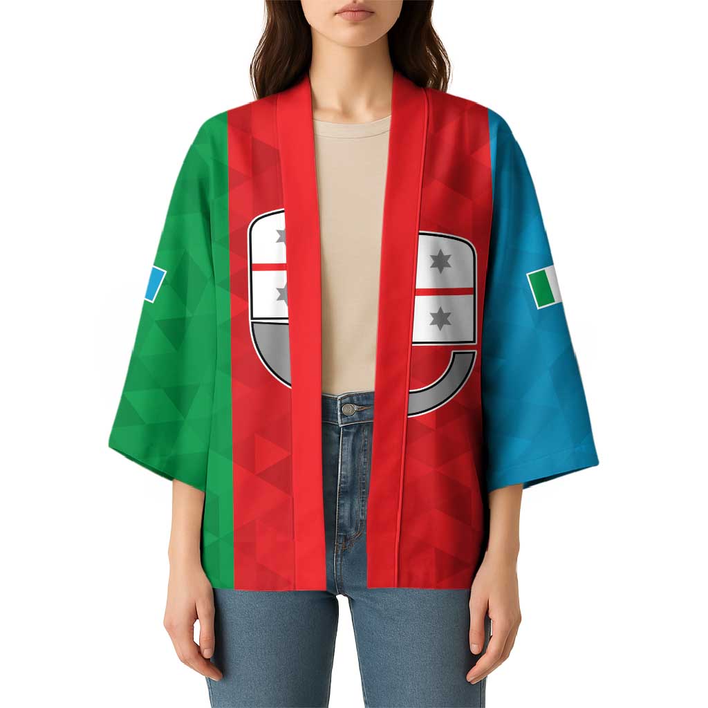 Personalized Italy Liguria Kimono Inspiration Flags Style - Wonder Print Shop