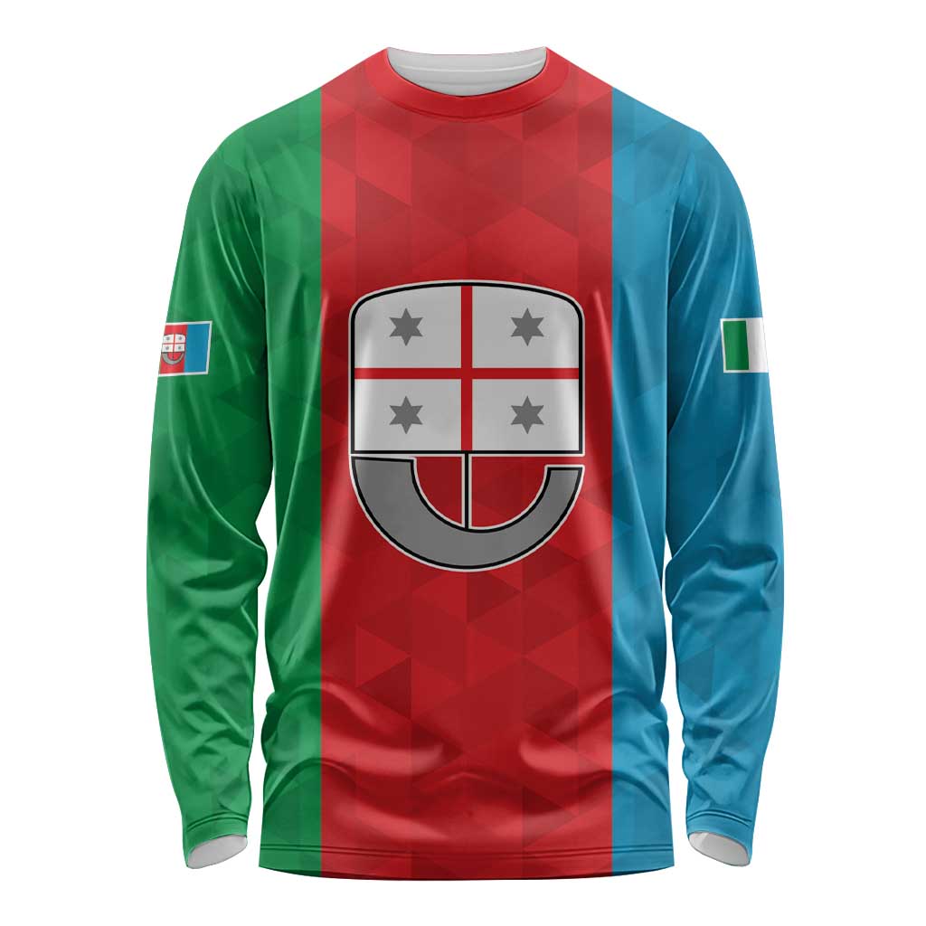 Personalized Italy Liguria Long Sleeve Shirt Inspiration Flags Style