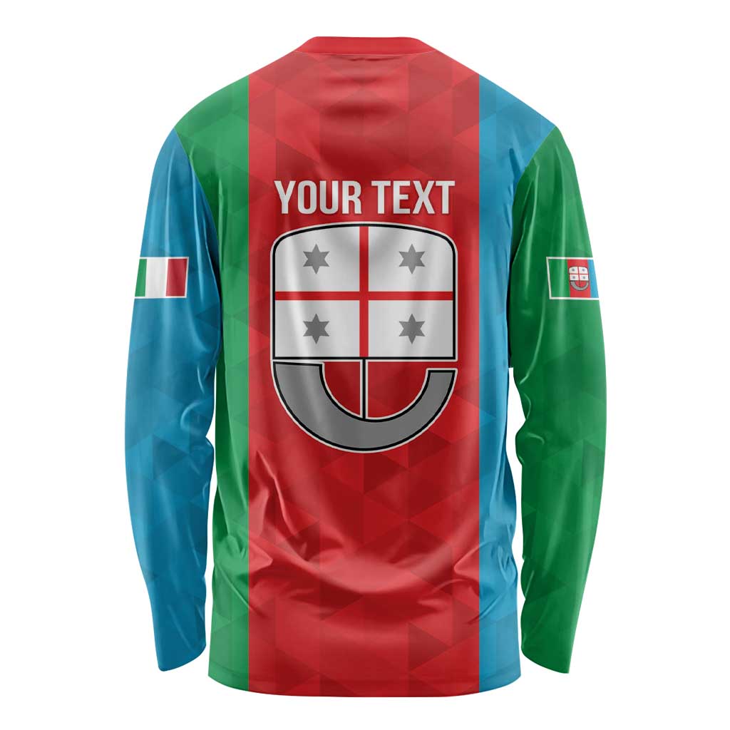 Personalized Italy Liguria Long Sleeve Shirt Inspiration Flags Style