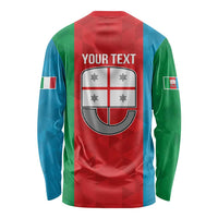 Personalized Italy Liguria Long Sleeve Shirt Inspiration Flags Style