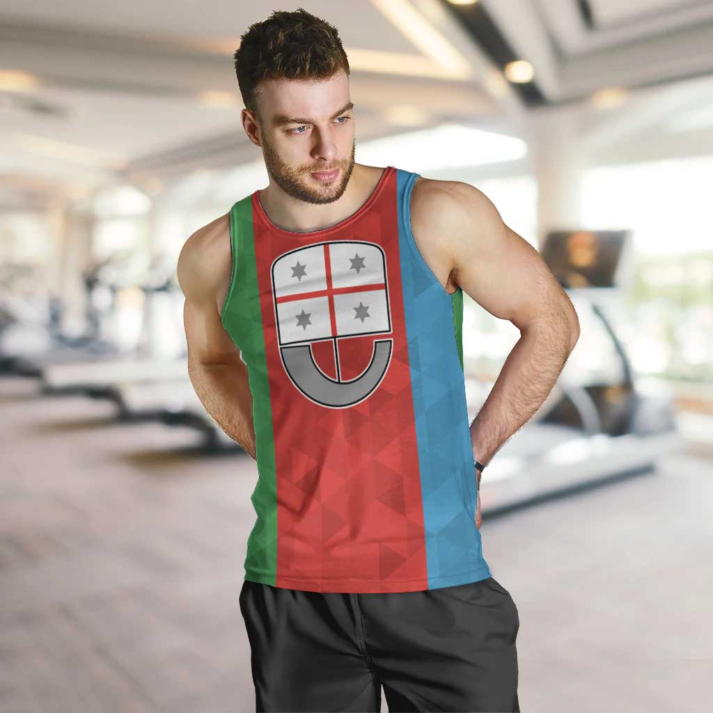Personalized Italy Liguria Men Tank Top Inspiration Flags Style