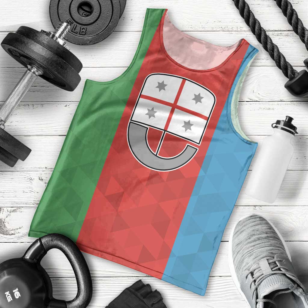 Personalized Italy Liguria Men Tank Top Inspiration Flags Style