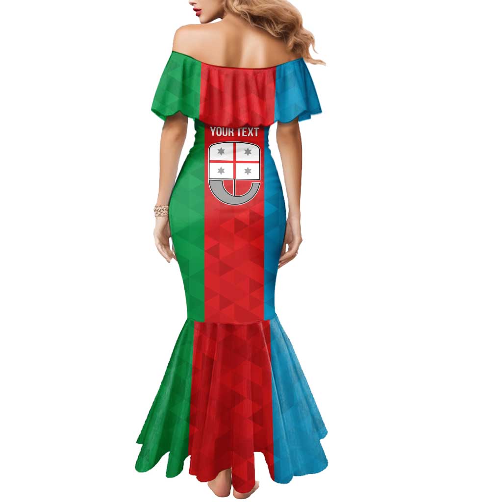 Personalized Italy Liguria Mermaid Dress Inspiration Flags Style