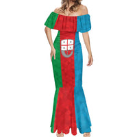 Personalized Italy Liguria Mermaid Dress Inspiration Flags Style