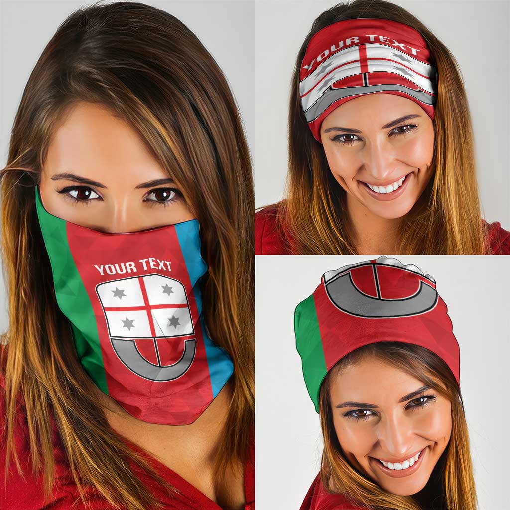 Personalized Italy Liguria Neck Gaiter Inspiration Flags Style - Wonder Print Shop