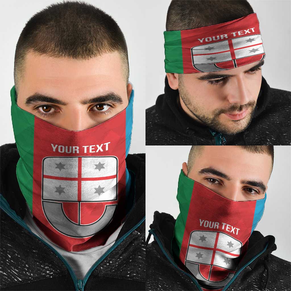 Personalized Italy Liguria Neck Gaiter Inspiration Flags Style - Wonder Print Shop