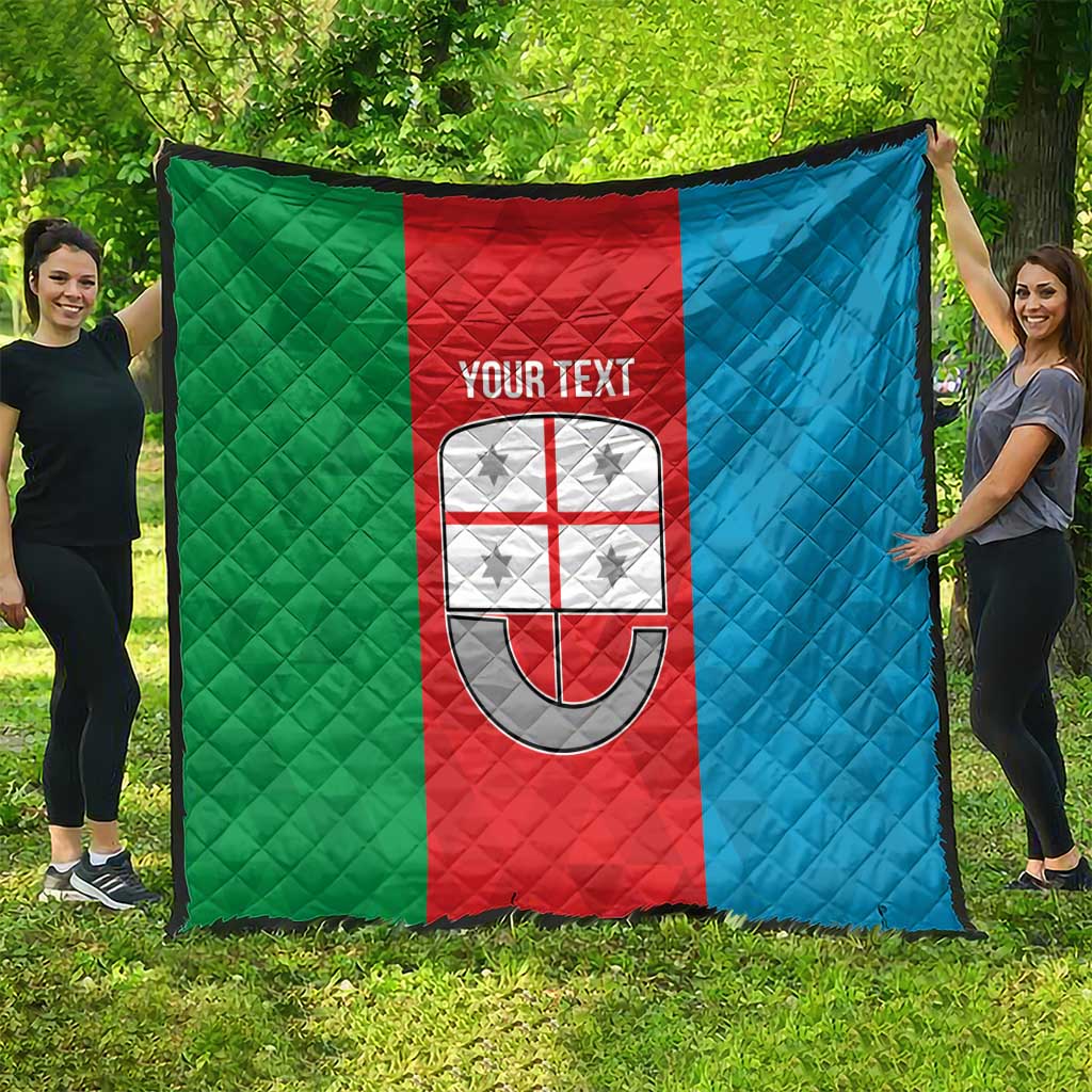 Personalized Italy Liguria Quilt Inspiration Flags Style
