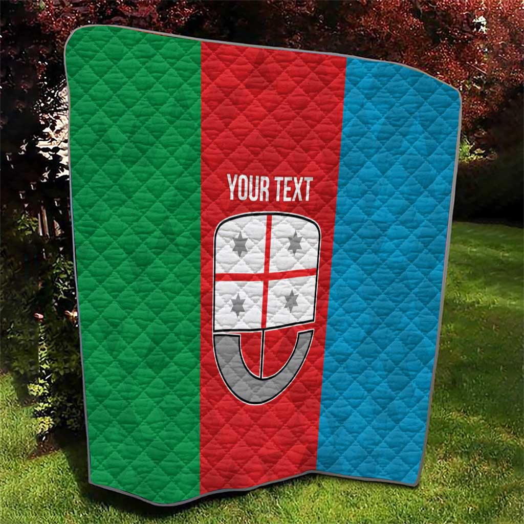 Personalized Italy Liguria Quilt Inspiration Flags Style