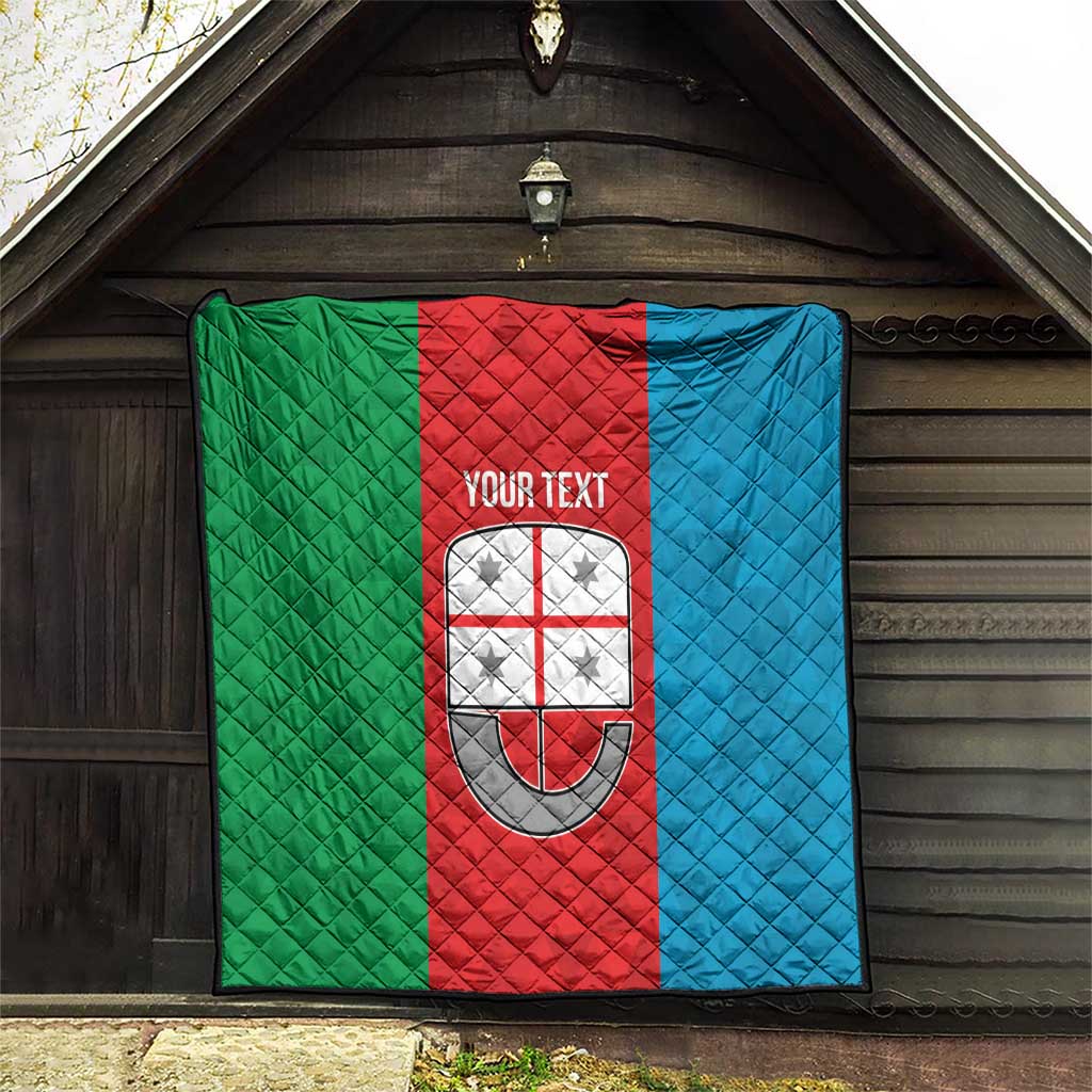 Personalized Italy Liguria Quilt Inspiration Flags Style