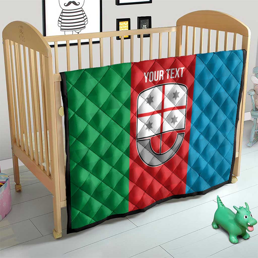 Personalized Italy Liguria Quilt Inspiration Flags Style