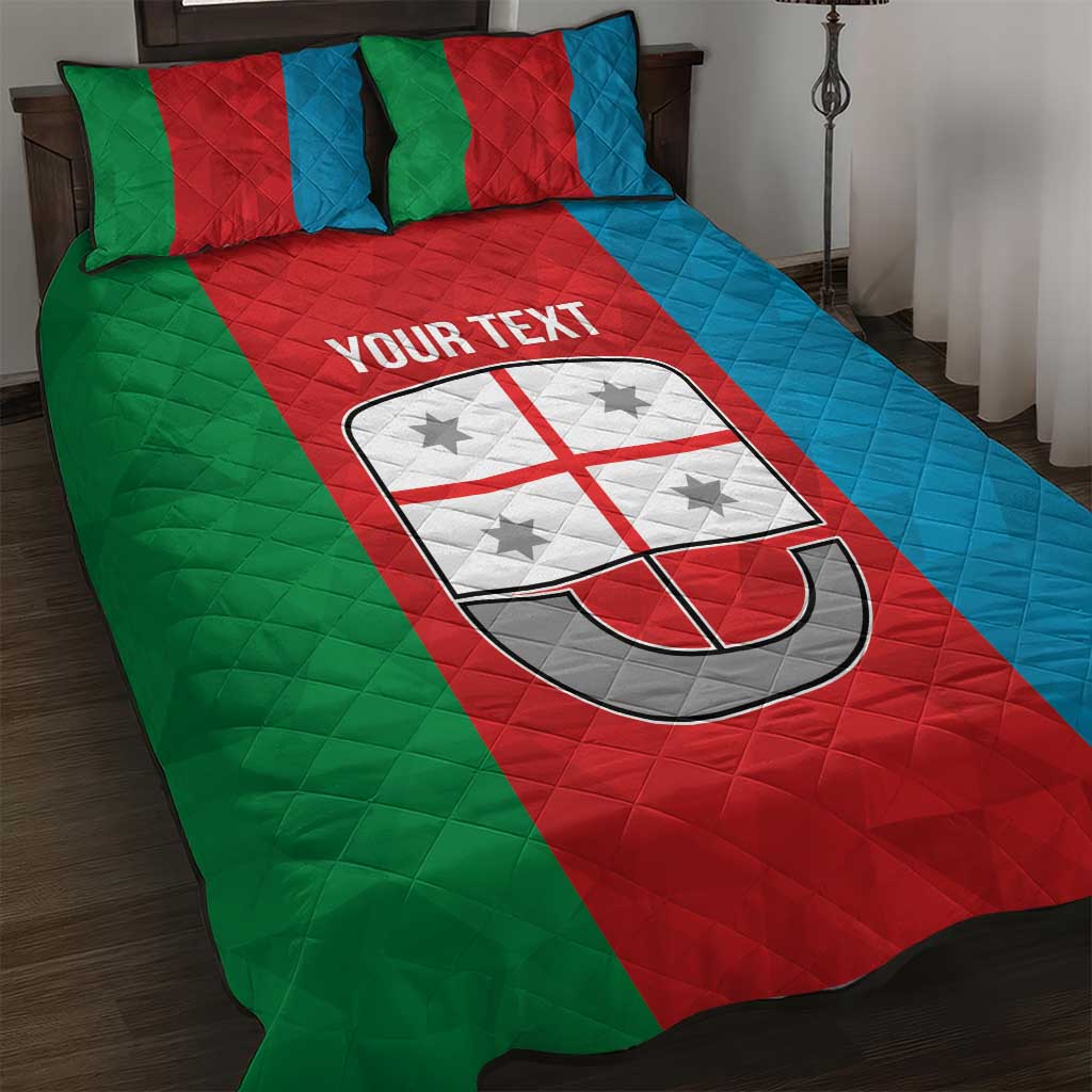 Personalized Italy Liguria Quilt Bed Set Inspiration Flags Style