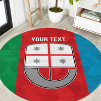 Personalized Italy Liguria Round Carpet Inspiration Flags Style