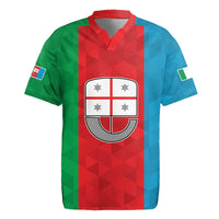 Personalized Italy Liguria Rugby Jersey Inspiration Flags Style