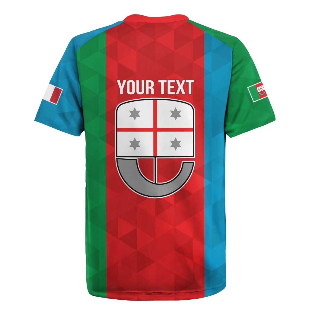 Personalized Italy Liguria Rugby Jersey Inspiration Flags Style