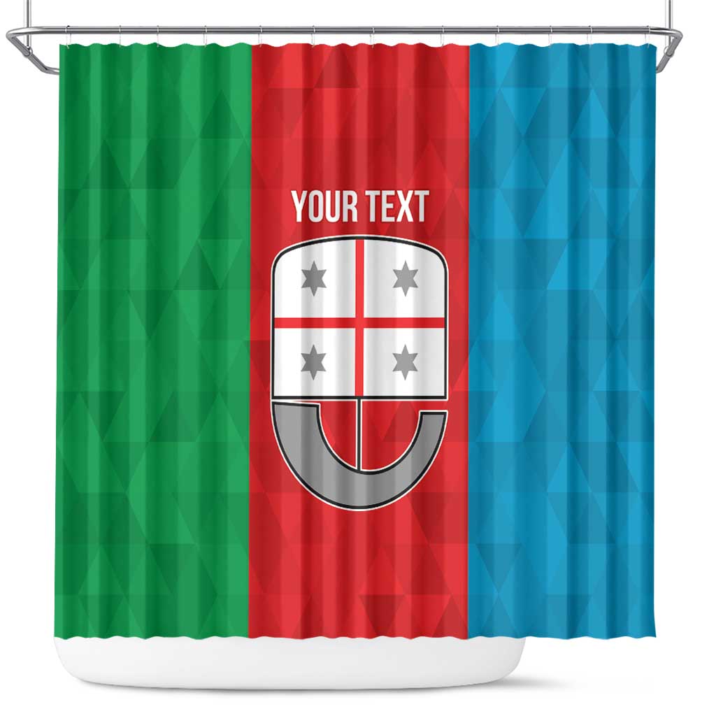 Personalized Italy Liguria Shower Curtain Inspiration Flags Style