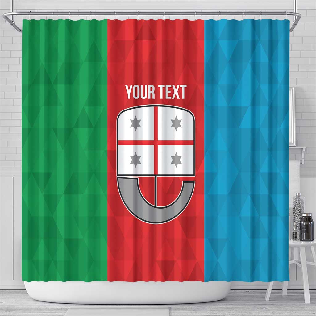 Personalized Italy Liguria Shower Curtain Inspiration Flags Style