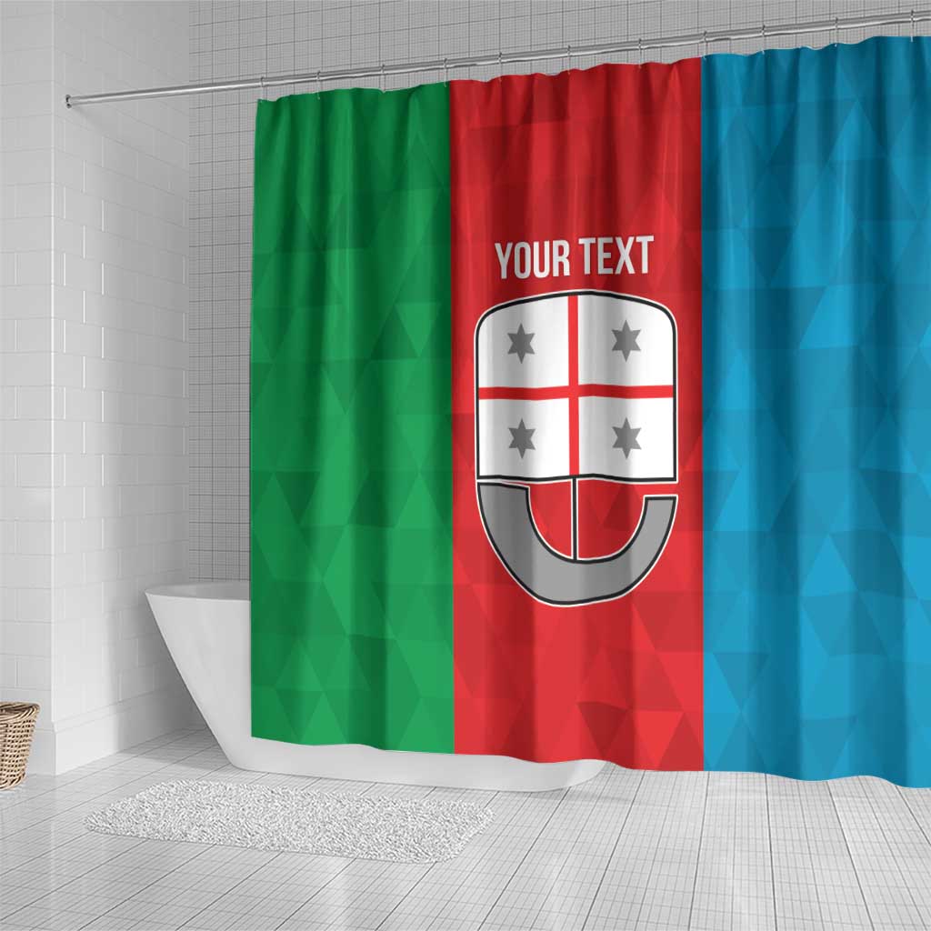 Personalized Italy Liguria Shower Curtain Inspiration Flags Style
