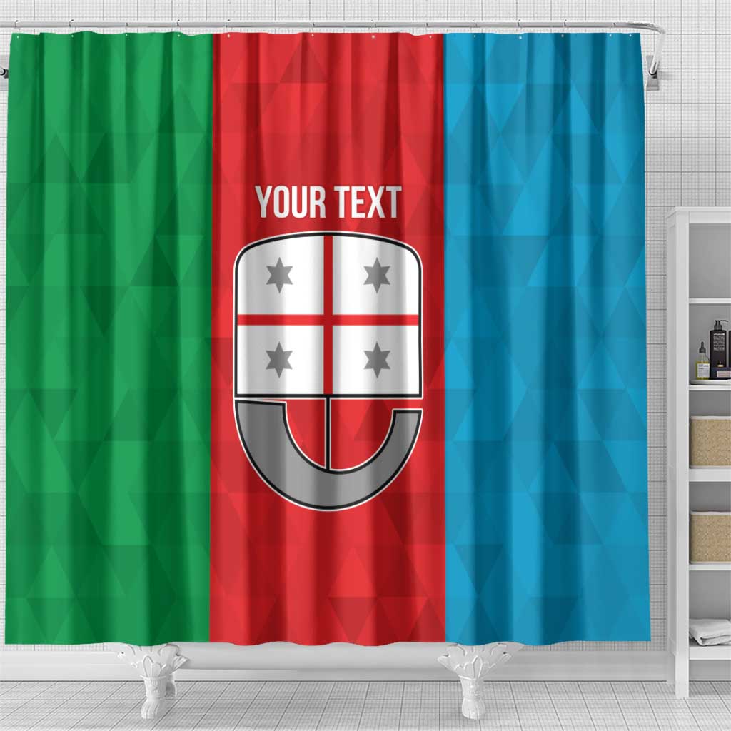 Personalized Italy Liguria Shower Curtain Inspiration Flags Style