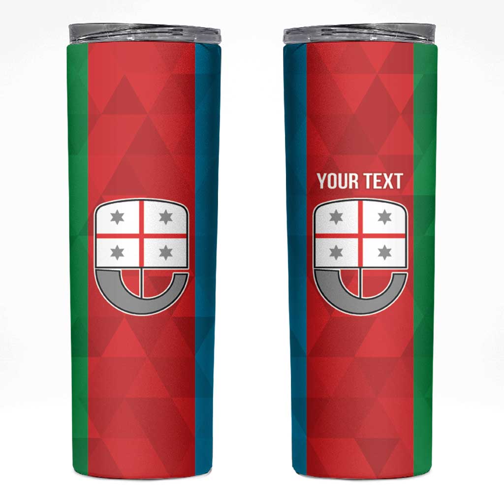 Personalized Italy Liguria Skinny Tumbler Inspiration Flags Style