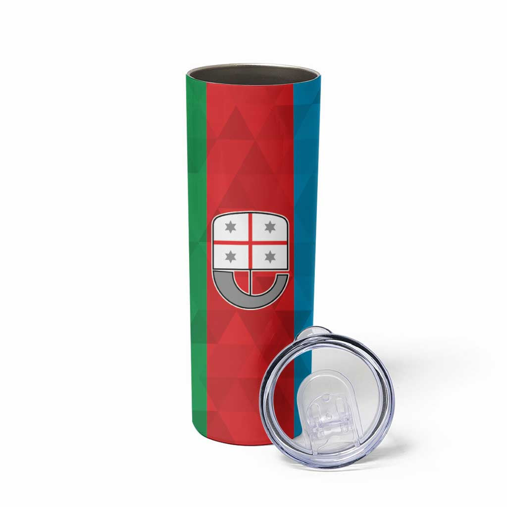 Personalized Italy Liguria Skinny Tumbler Inspiration Flags Style