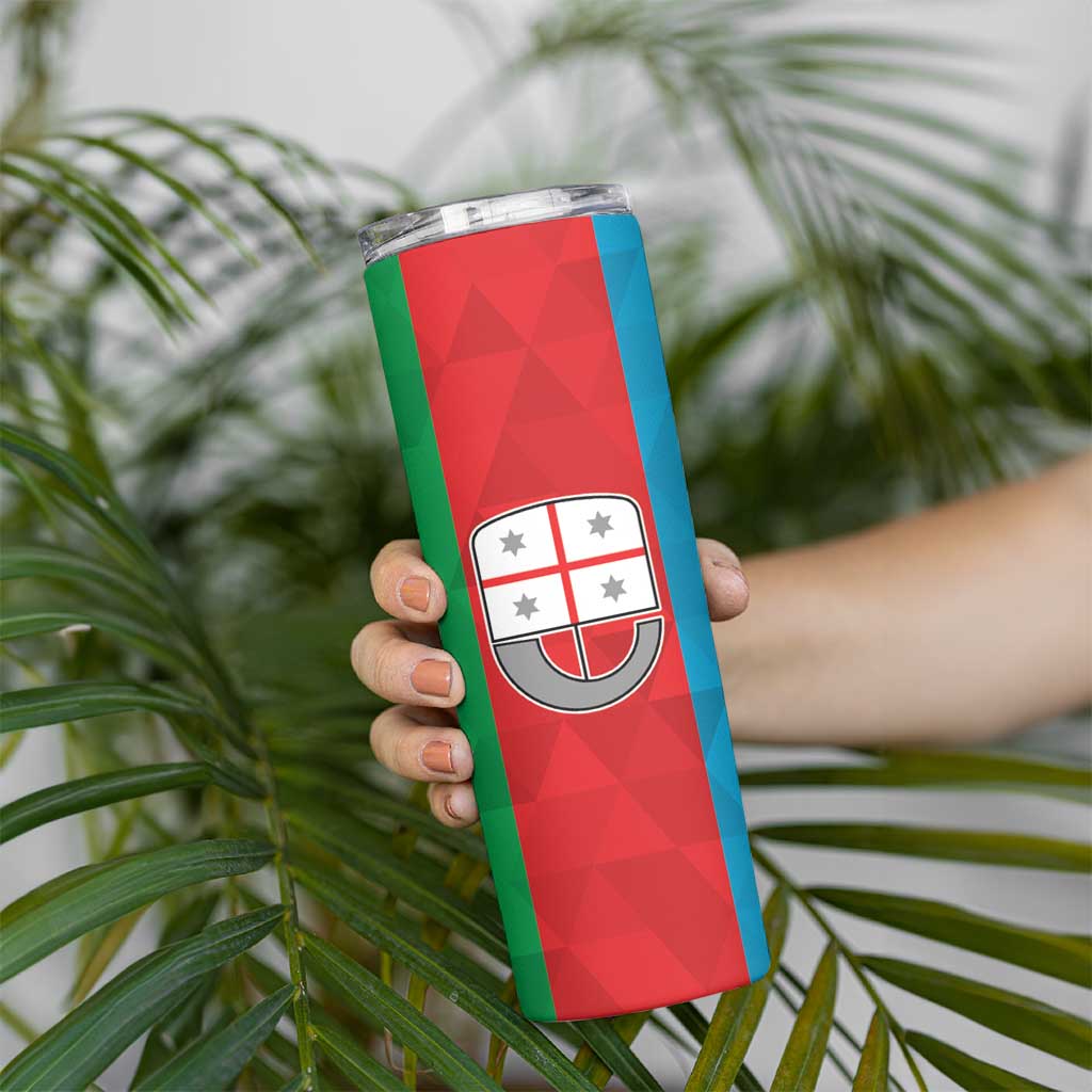 Personalized Italy Liguria Skinny Tumbler Inspiration Flags Style