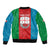 Personalized Italy Liguria Sleeve Zip Bomber Jacket Inspiration Flags Style