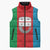 Personalized Italy Liguria Sleeveless Puffer Jacket Inspiration Flags Style - Wonder Print Shop