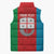 Personalized Italy Liguria Sleeveless Puffer Jacket Inspiration Flags Style - Wonder Print Shop
