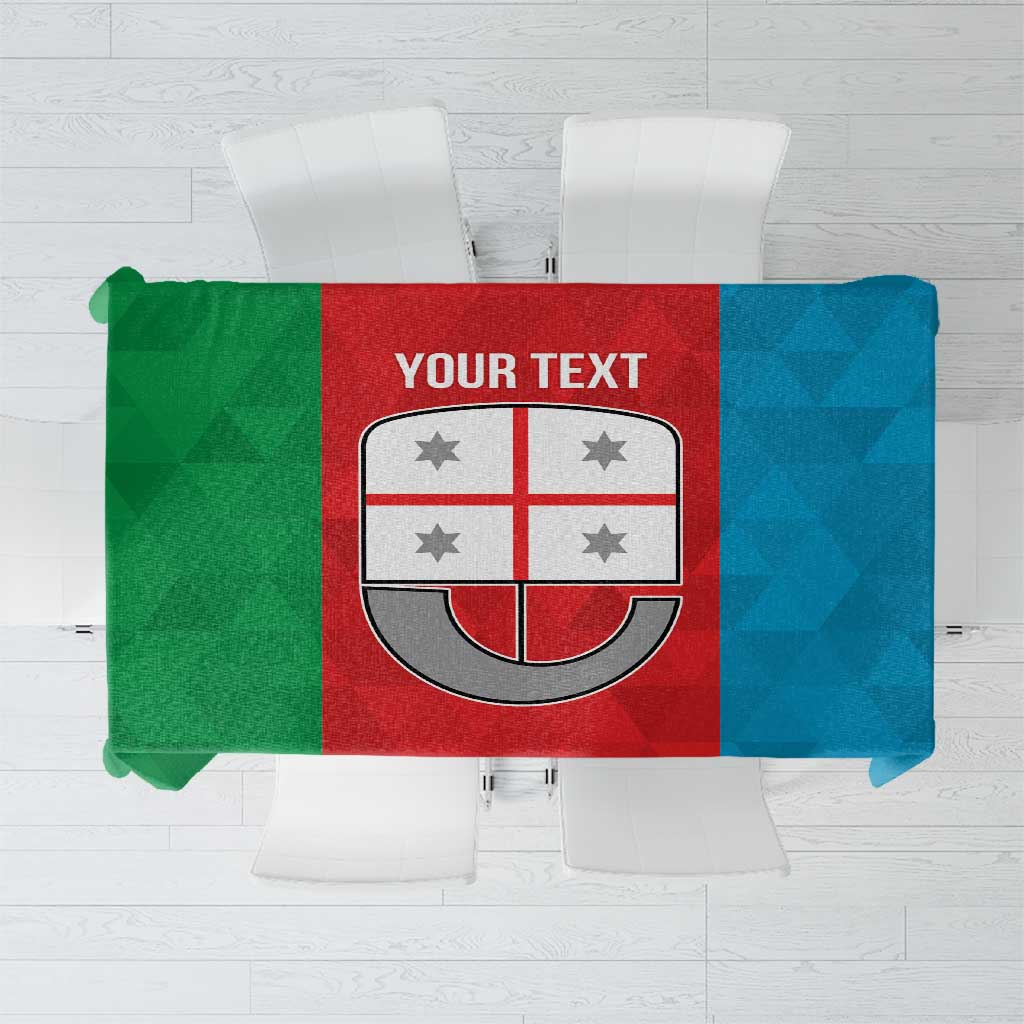 Personalized Italy Liguria Tablecloth Inspiration Flags Style