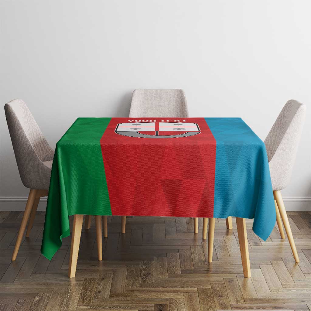 Personalized Italy Liguria Tablecloth Inspiration Flags Style