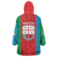 Personalized Italy Liguria Wearable Blanket Hoodie Inspiration Flags Style