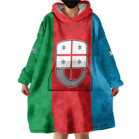 Personalized Italy Liguria Wearable Blanket Hoodie Inspiration Flags Style