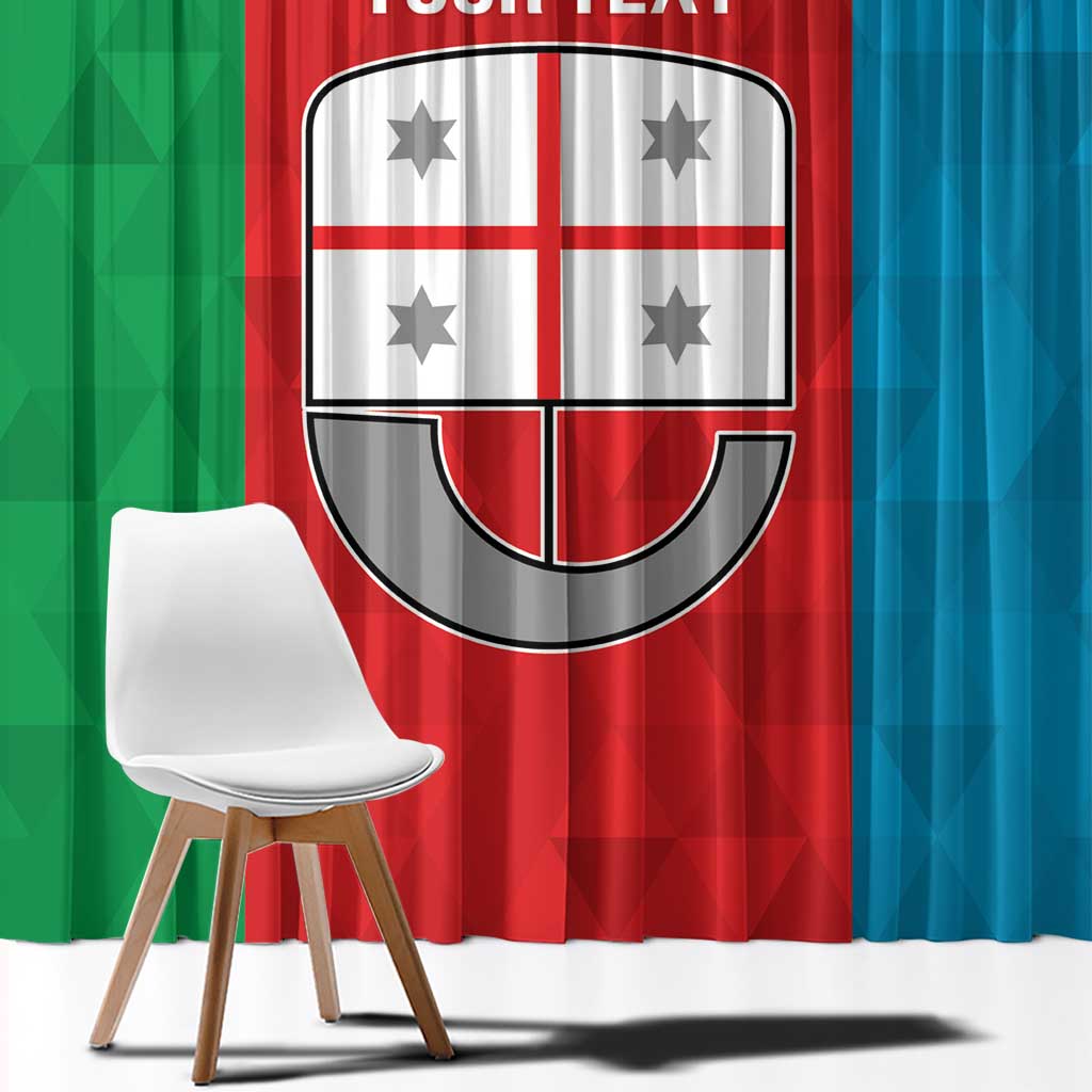 Personalized Italy Liguria Window Curtain Inspiration Flags Style