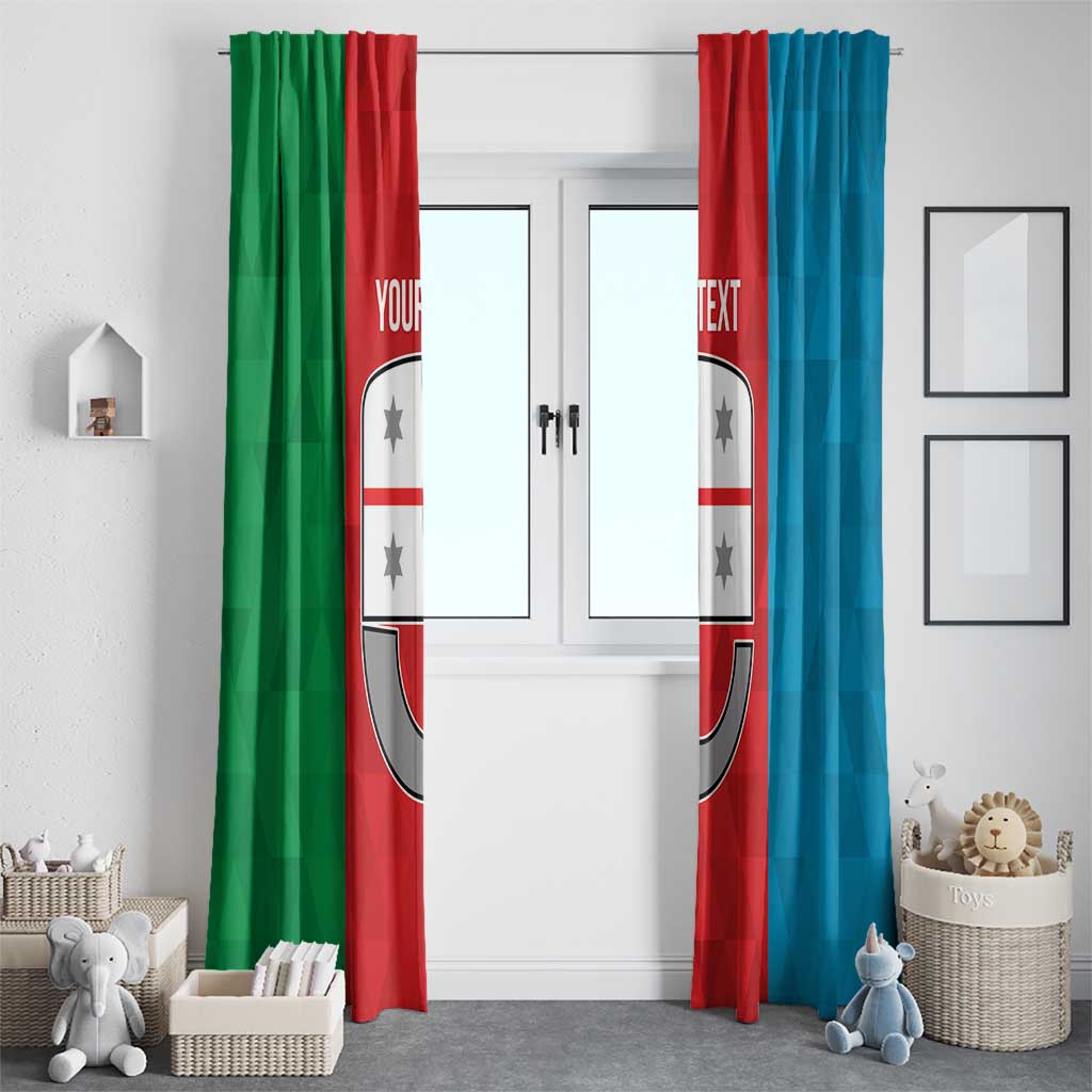 Personalized Italy Liguria Window Curtain Inspiration Flags Style