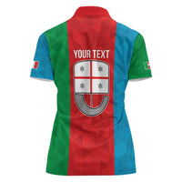 Personalized Italy Liguria Women Polo Shirt Inspiration Flags Style