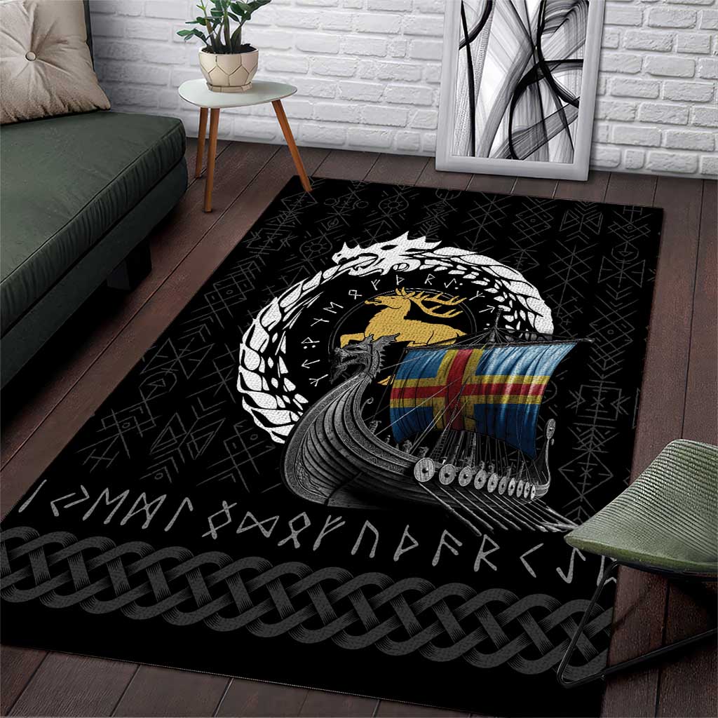 Aland Viking Drakkar Area Rug Viking Blood - Wonder Print Shop